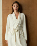 Waffle cotton robe